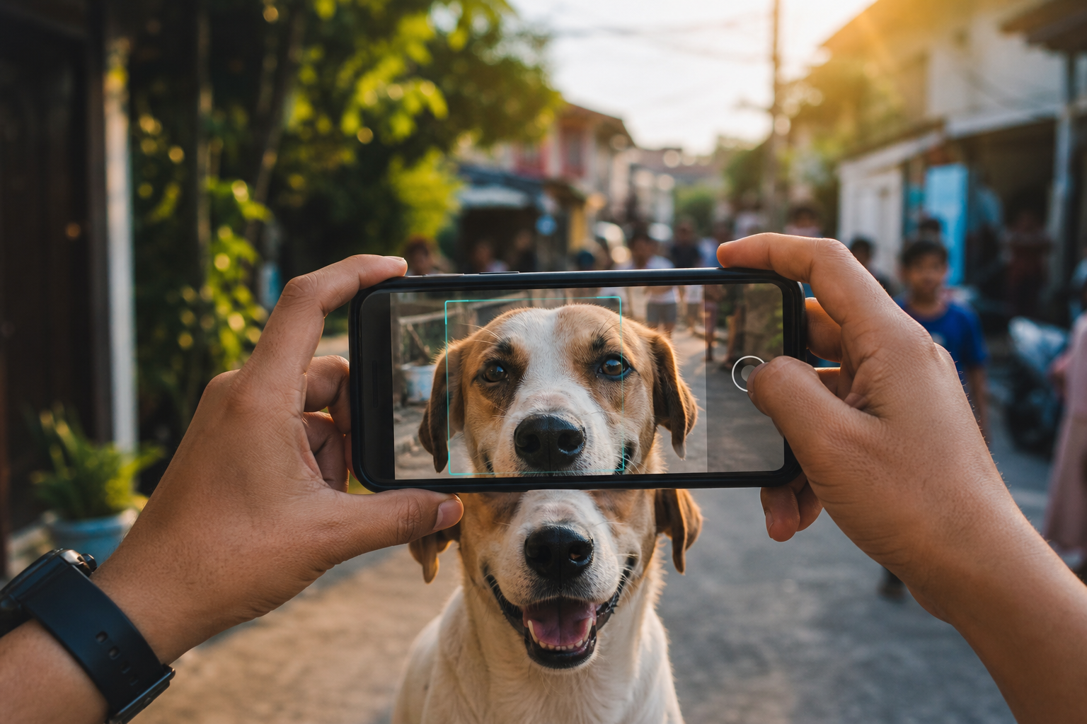 Photo identification of a dog in the field